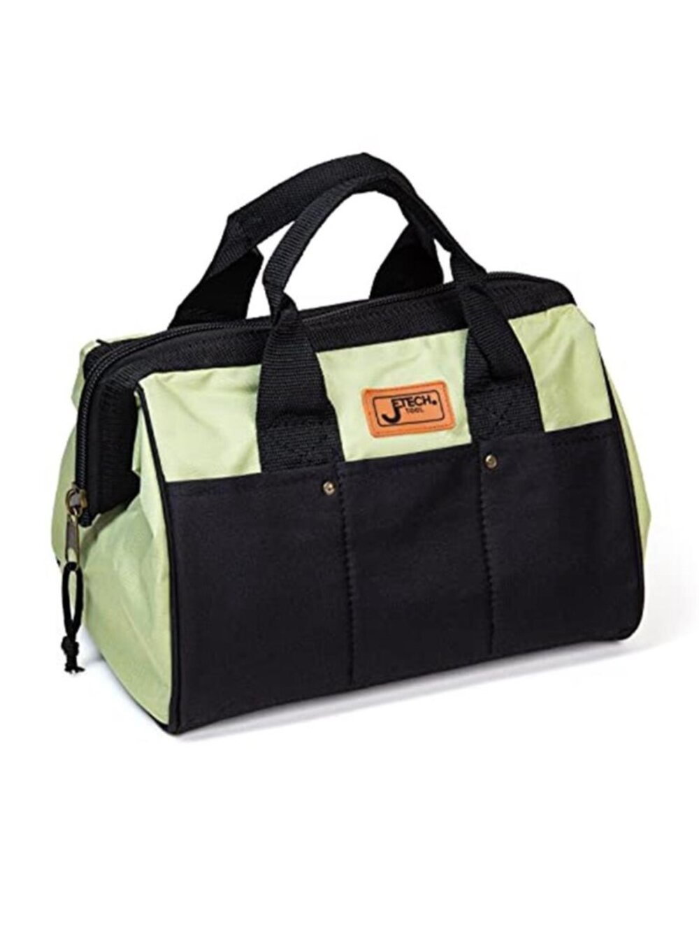 Tool Bag Heavy Duty Water Resistant Green Polyester Organizer Tote Pockets